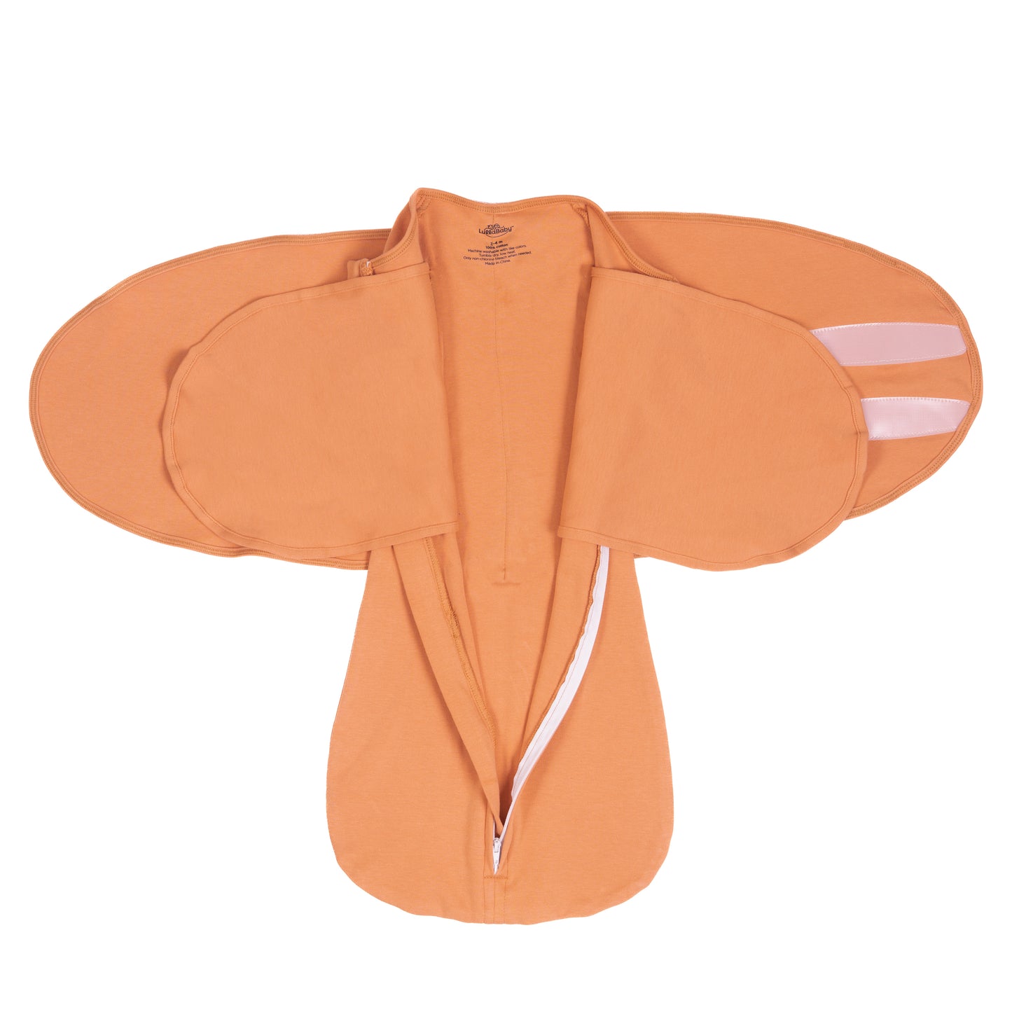 Close-up of the ultra-soft cotton fabric of LullaBaby Swaddle in Sandstone