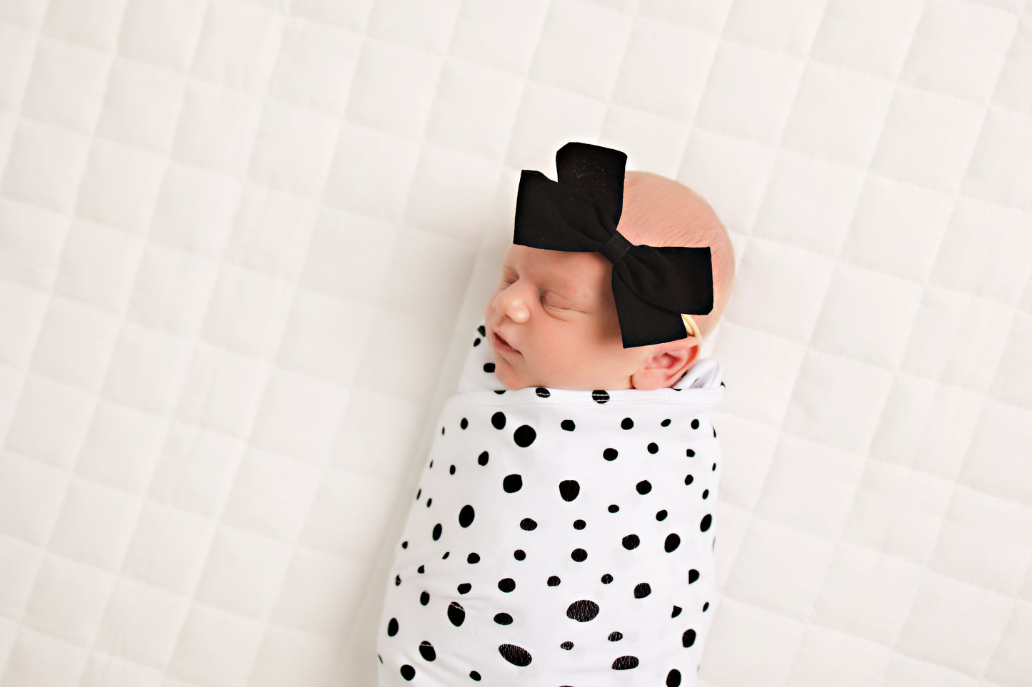 LullaBaby Swaddle in our Oreo color, perfect newborn sleep solution