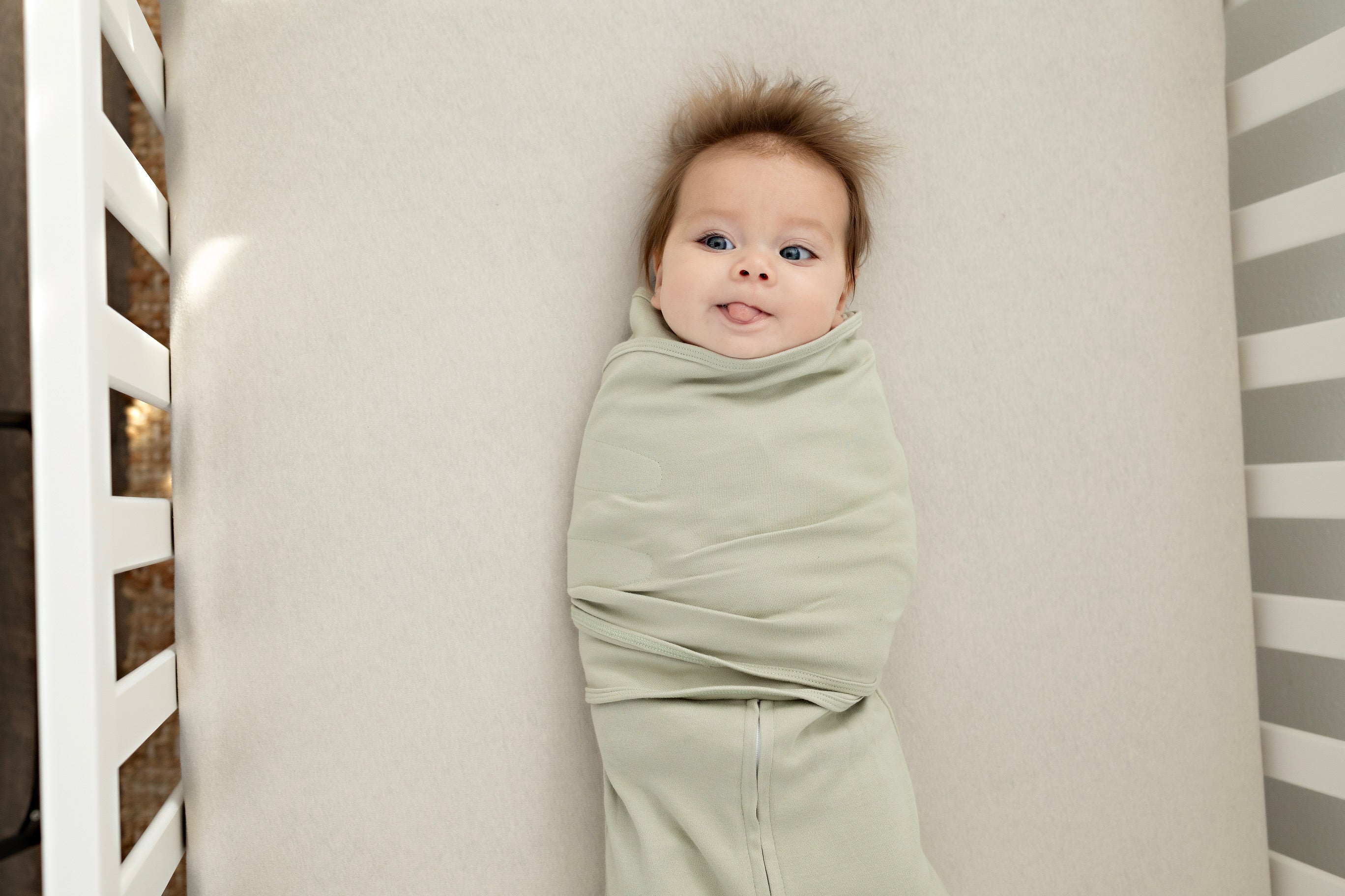 LullaBaby Double Dream Swaddle – Dual Winged Design for Double the Dreams, Desert Sage